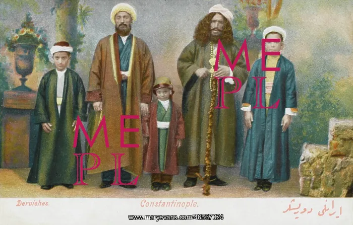 : Bektashi Dervishes with children : Bektashi Dervishes with children