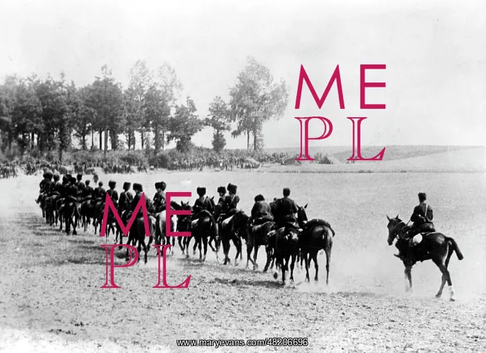 : Belgain cavalry unit withdraws from action, 1914 : Belgain cavalry unit withdraws from action, 1914