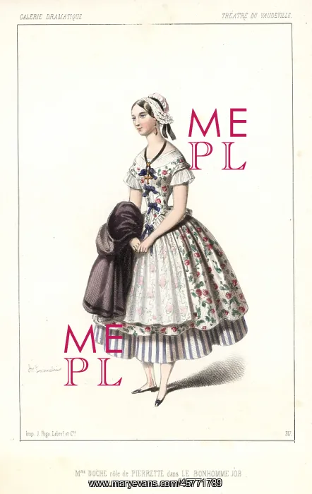 : Belgian actress Eugenie Doche as Pierrette : Belgian actress Eugenie Doche as Pierrette
