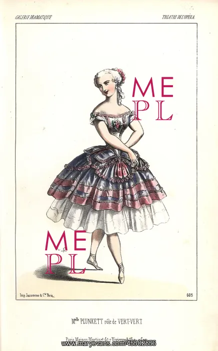 : Belgian dancer Mlle Adelina Plunkett in the : Belgian dancer Mlle Adelina Plunkett in the