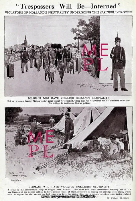 : Belgian and German violators of Dutch neutrality, WW1 : Belgian and German violators of Dutch neutrality, WW1
