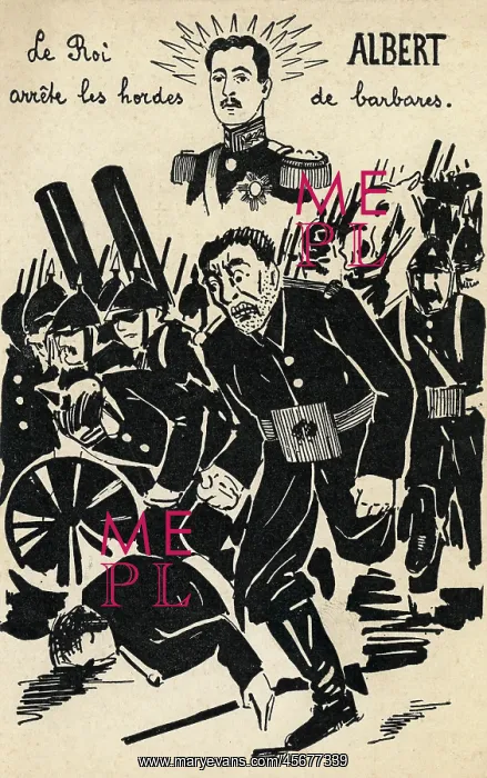 : Belgian King Albert stopped the barbarian hordes : Belgian King Albert stopped the barbarian hordes