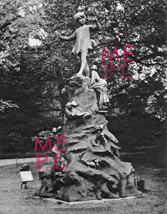 : Belgian Peter Pan statue shot by Germans in World War II : Belgian Peter Pan statue shot by Germans in World War II