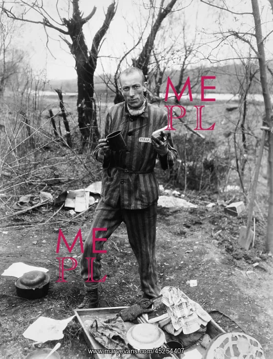 : Belgian prisoner in German slave labor camp at : Belgian prisoner in German slave labor camp at