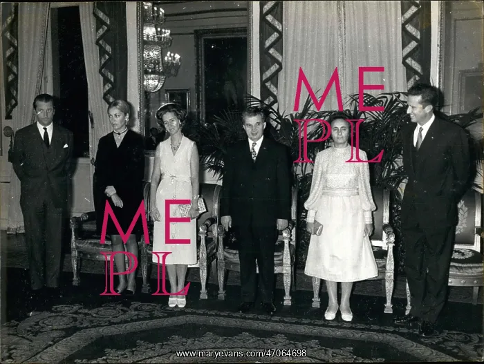 : Belgian royalty and Romanian leader Ceaucescu : Belgian royalty and Romanian leader Ceaucescu