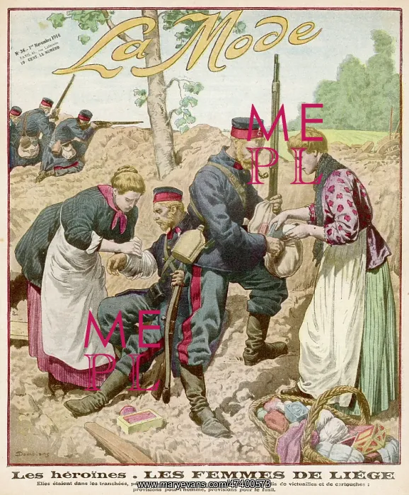  : BELGIAN WOUNDED 1914