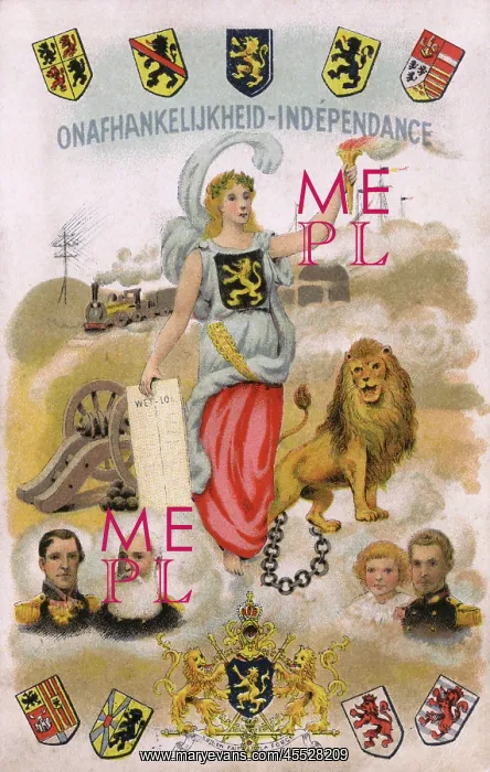 : Belgium Indepence - Patriotic Postcard : Belgium Indepence - Patriotic Postcard