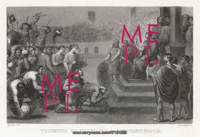 : Belisarius in triumph, in Constantinople : Belisarius in triumph, in Constantinople