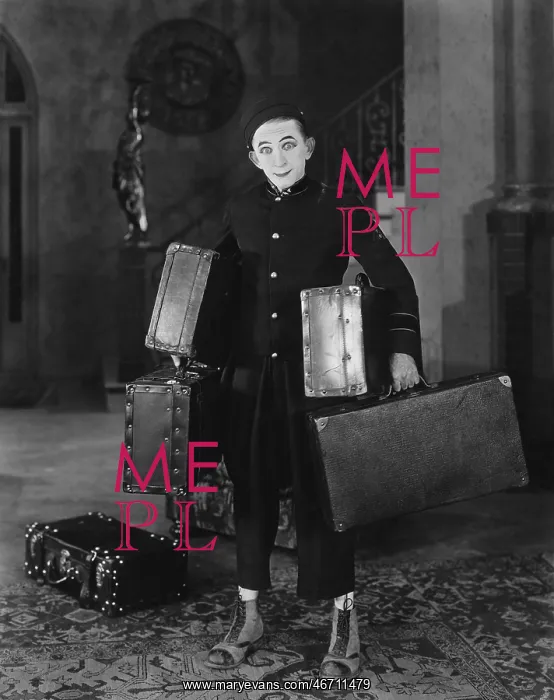 : Bell Boy with luggage : Bell Boy with luggage
