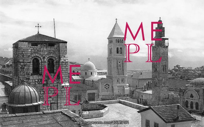 : Bell Tower, Church and Mosque, Jerusalem : Bell Tower, Church and Mosque, Jerusalem
