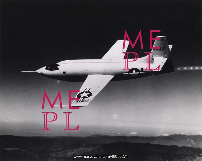 : Bell X-1 in flight : Bell X-1 in flight