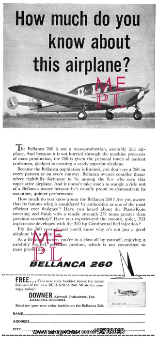 : Bellanca 260 : Bellanca 260