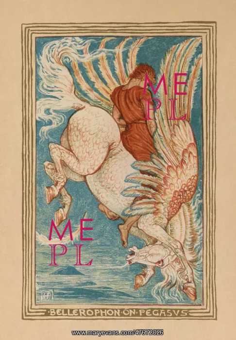: Bellerophon On Pegasus : Bellerophon On Pegasus