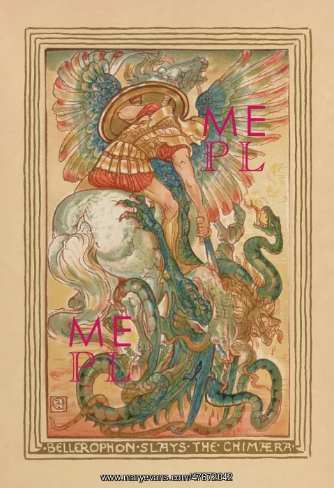 : Bellerophon Slays the Chimera : Bellerophon Slays the Chimera
