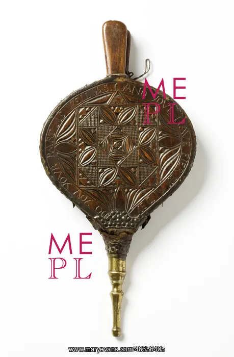 : Bellows. A pair of bellows with geometrical chip-carved decoration : Bellows. A pair of bellows with geometrical chip-carved decoration