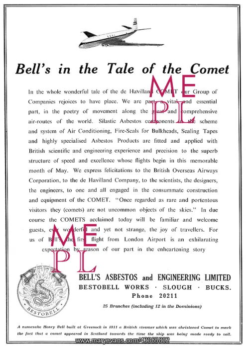 : Bell's Asbestos Components - Bestobell Works Slough : Bell's Asbestos Components - Bestobell Works Slough