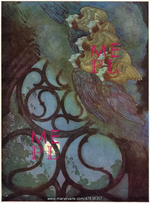: The Bells, Edgar Allan Poe, Dulac illustration : The Bells, Edgar Allan Poe, Dulac illustration