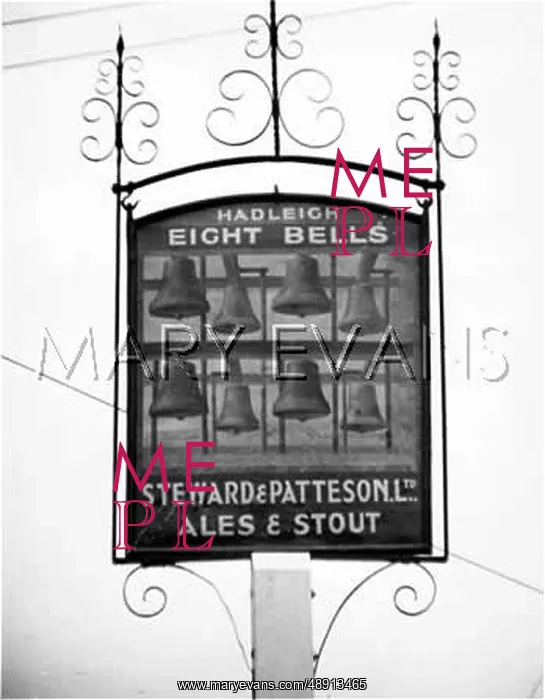 : EIGHT BELLS PUB SIGN : EIGHT BELLS PUB SIGN