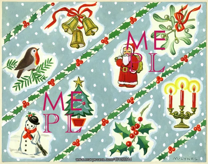 : Bells, Robin, Mistletoe, Father Christmas etc : Bells, Robin, Mistletoe, Father Christmas etc