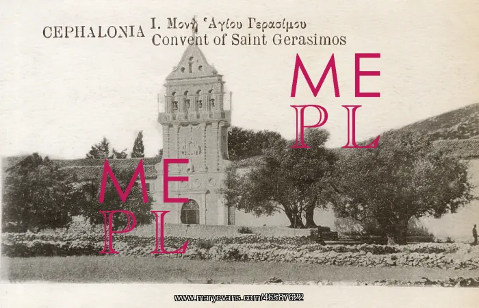 : Belltower of the Convent of Saint Gerasimos - Kefalonia : Belltower of the Convent of Saint Gerasimos - Kefalonia