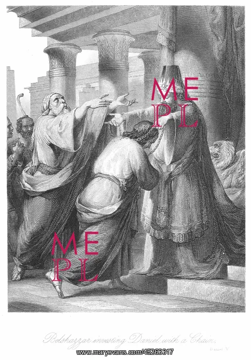  : Belshazzar investing Daniel with a Chain of gold