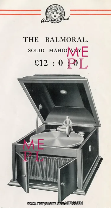 : Beltona Balmoral table-top Gramophone : Beltona Balmoral table-top Gramophone