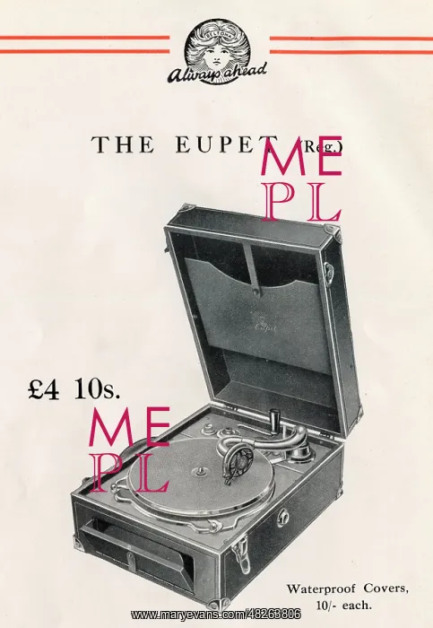 : Beltona Eupet Portable Gramophone : Beltona Eupet Portable Gramophone