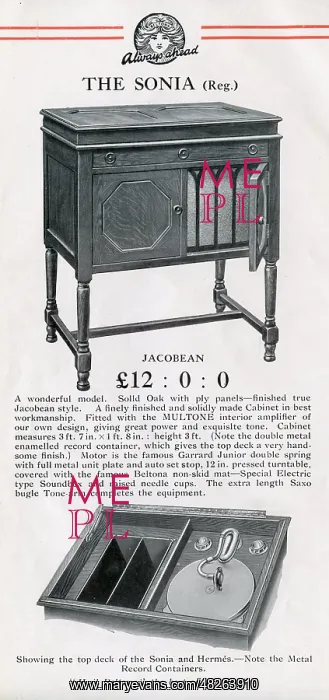 : Beltona Sonia cabinet Gramophone : Beltona Sonia cabinet Gramophone