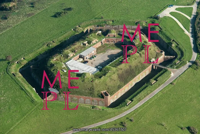 : Bembridge Fort, a late 19th century hexagonal fort : Bembridge Fort, a late 19th century hexagonal fort