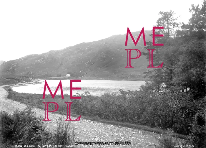 : Ben Brack and Kylemore Lake, Co. Galway : Ben Brack and Kylemore Lake, Co. Galway