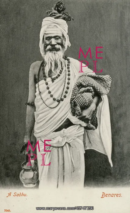 : Benares, India - A Sadhu : Benares, India - A Sadhu