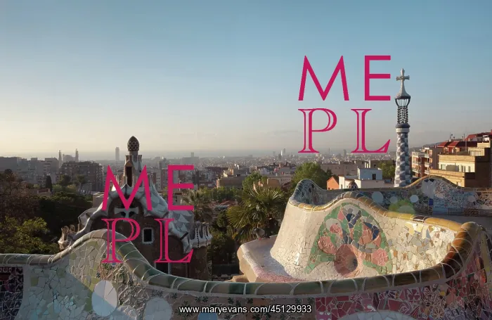 : Bench, Terrace, Park Guell, Barcelona, Catalonia, Spain : Bench, Terrace, Park Guell, Barcelona, Catalonia, Spain
