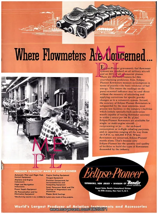 : Bendix Eclipse-Pioneer Gravometric Fuel Flowmeters : Bendix Eclipse-Pioneer Gravometric Fuel Flowmeters