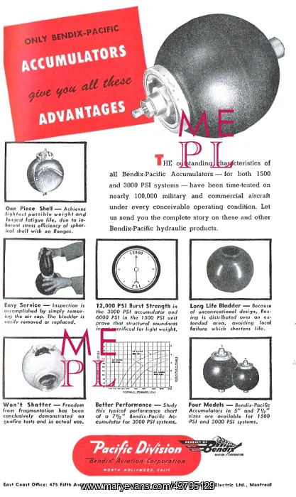 : Bendix Pacific Hydraulic Accumulators : Bendix Pacific Hydraulic Accumulators