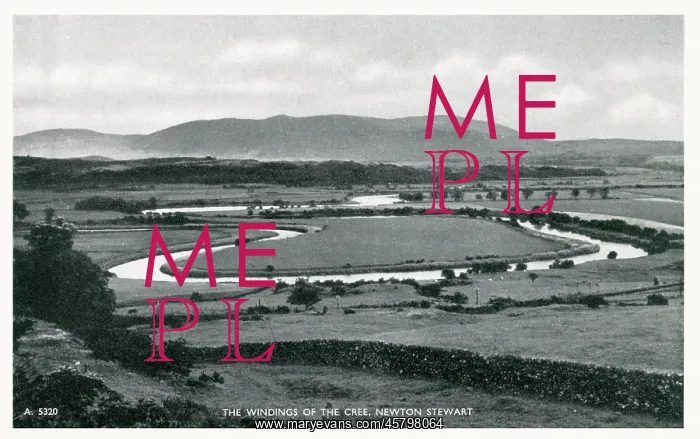 : Bends in River Cree - Newton Stewart, Dumfries and Galloway : Bends in River Cree - Newton Stewart, Dumfries and Galloway