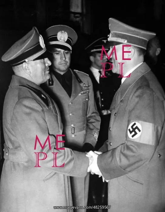 : Benito Mussolini, Geleazzo Ciano, Adolf Hitler, 1938 : Benito Mussolini, Geleazzo Ciano, Adolf Hitler, 1938