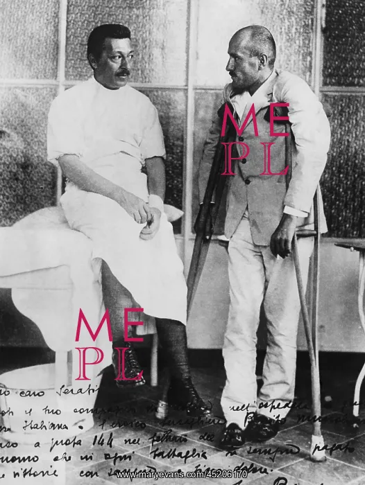 : Benito Mussolini (right), Prime Minister ? : Benito Mussolini (right), Prime Minister ?