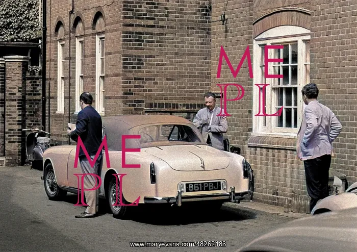 : Benjamin Britten with his Alvis Graber : Benjamin Britten with his Alvis Graber