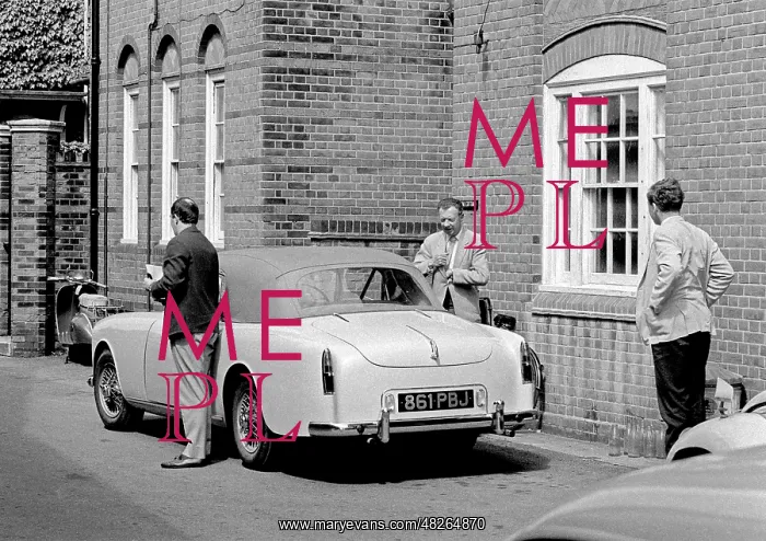 : Benjamin Britten with his Alvis Graber : Benjamin Britten with his Alvis Graber