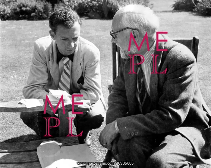 : Benjamin Britten, composer, and Ernest Ansermet, conductor : Benjamin Britten, composer, and Ernest Ansermet, conductor