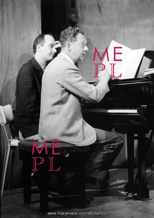  : Benjamin Britten working on his score