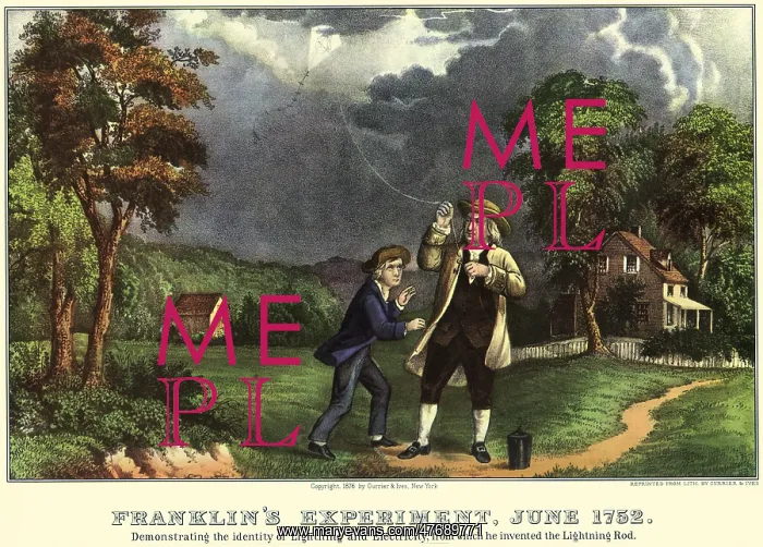: Benjamin Franklin and Kite : Benjamin Franklin and Kite