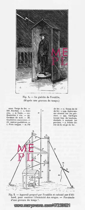 : Benjamin Franklin - lightning : Benjamin Franklin - lightning