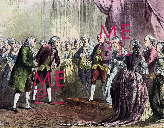: Benjamin Franklin Being Presented as Ambassador to : Benjamin Franklin Being Presented as Ambassador to