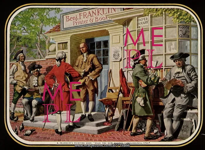  : Benjamin Franklin at Print Shop