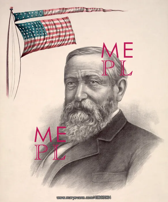 : Benjamin Harrison, Republican candidate ? : Benjamin Harrison, Republican candidate ?
