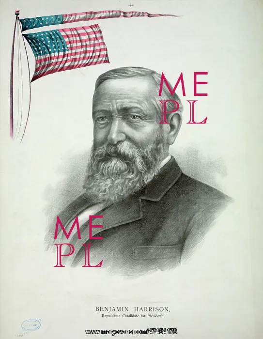 : Benjamin Harrison, Republican candidate for president : Benjamin Harrison, Republican candidate for president