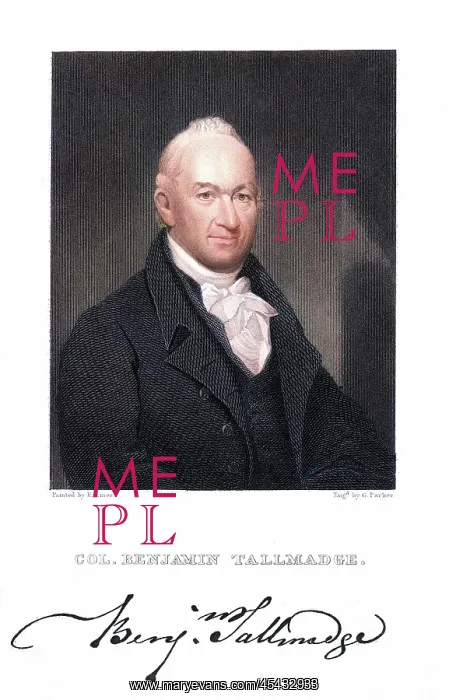 : BENJAMIN TALLMADGE : BENJAMIN TALLMADGE