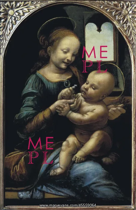 : Benois Madonna, by Leonardo da Vinci : Benois Madonna, by Leonardo da Vinci