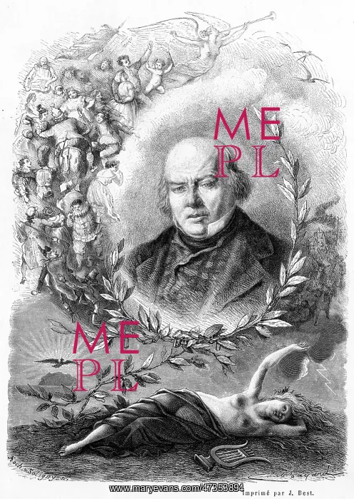  : BERANGER. PIERRE JEAN DE BERANGER (1780 - 1857), popular French poet